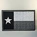SpaceAuto Texas State Flag Tactical Morale Patch Gray White