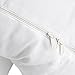 Meiz Pregnancy Pillow Cover Body Maternity Pillow Cover (55 inch, White)