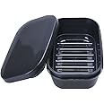 1 Pack Soap Travel Container Portable Soap Case Leakproof Soap Box Soap Saver Dish with Cover Plastic Soap Bar Holder for Camping Outdoor Bathroom Shower Gym Hiking Traveling（Black）