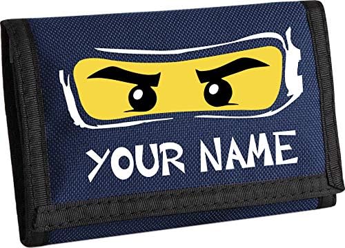 Personalised Ninjago Kids Wallet (Navy Blue)