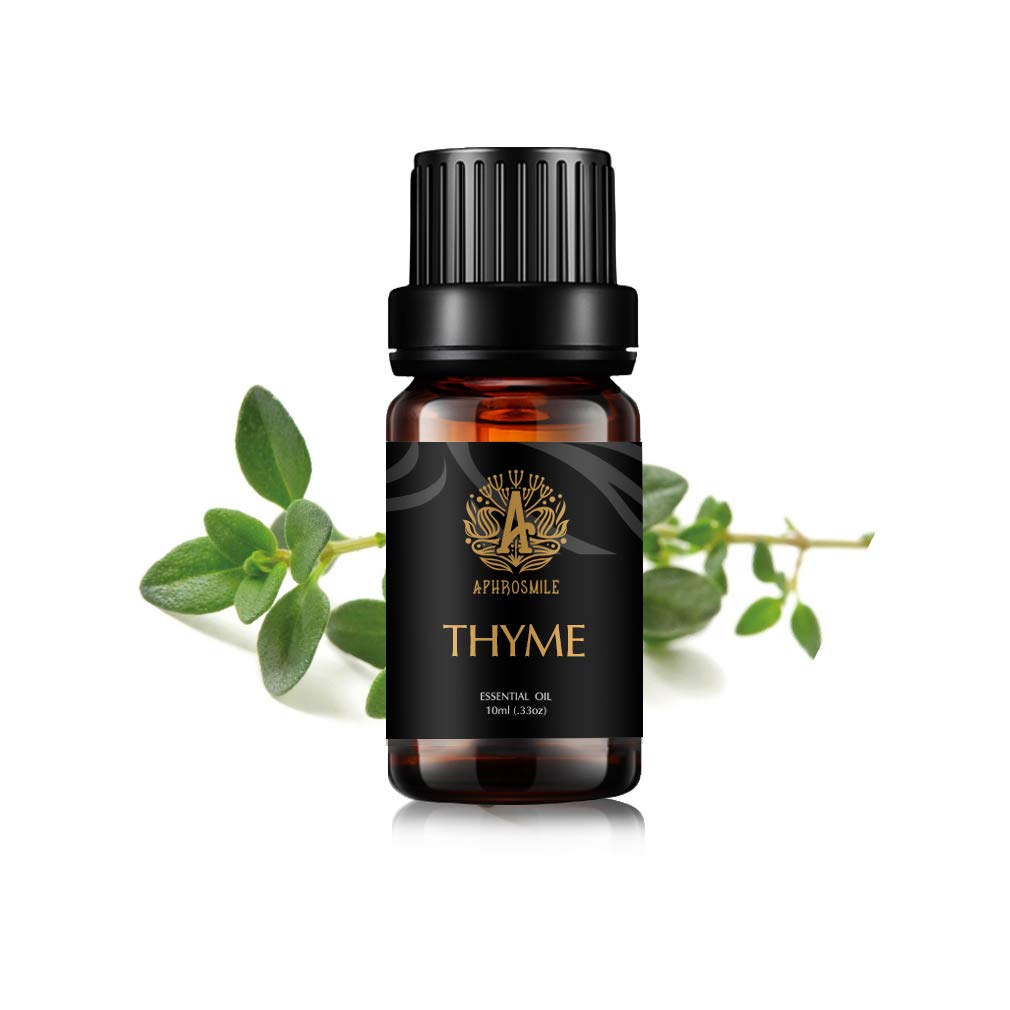 Aromatherapy Essential Oil - Pure Thyme Scent for Diffuser & Humidifier, 0.33oz-10ml, Therapeutic Grade for Massage, Home