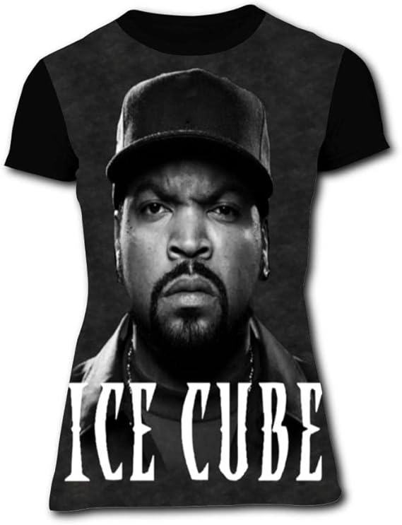 Amazon 女の子 半袖 Tシャツ Ice Cube 涼しい夏の日 ファッションと美しさ 夏の女性の半袖tシャツ Tシャツ カットソー 通販