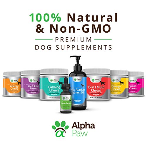 Alpha Paw Omega 3 6 9 for Dogs Dog Omega 3 Supplement with Salmon