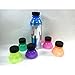 6 Pack Soda Can Savers Reusable Pop Drink Covers Lid Protector Spill Free Bottle
