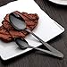 WOAIWO-Q 20--Piece Flatware Silverware Set ，Tableware Set ，Dinnerware Set Service for 4 Stainless Steel Cutlery Include Knife Fork Spoon Dishwasher Safe (Black)
