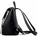 Z-joyee Casual Purse Fashion School Leather Backpack Shoulder Bag Mini Backpack for Women & Girls Black
