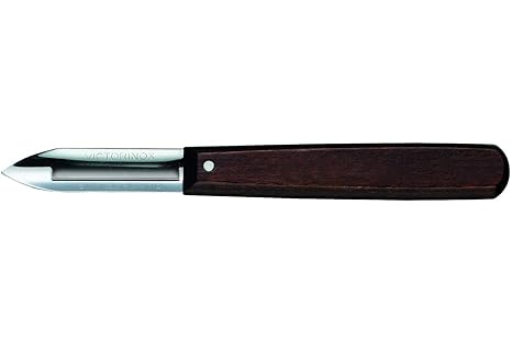 Victorinox Sparschäler, mit Holzgriff, Einschneidig, Rostfrei, Edelstahl, 16 cm