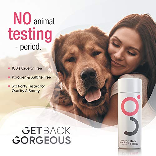 Get Back Gorgeous Womens Hair Fibers for Thinning Hair & Bald Spots - Electrostatically Charged for Instantly Thick, Full, Shiny Hair in 30 Seconds -25g (Medium Brown) - Thumbnail 4