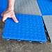 BlockTile B0US4530 Garage Flooring Interlocking Tiles Coin Top Pack, Royal Blue, 30-Pack