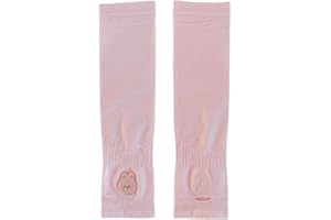 QIXIAMO Sleeves 2 Pieces Kids Sun Arm Sleeves for Children 4-12 Years Soft Breathable Cooling with Thumb Hole