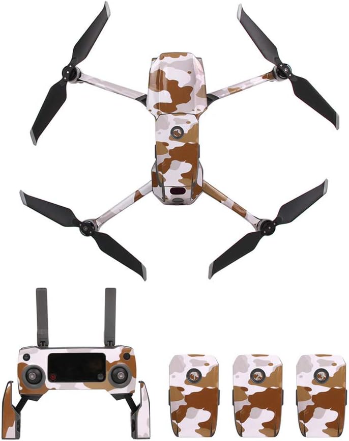Jesykin Mavic 2 Pro Decals Sticker for DJI Mavic 2 Zoom Body Vinyl PVC Cover Camouflage Army Fans