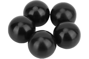 THINCOL Bakelite Lever Knob,5pcs M10*35 Threaded Handling Round Ball Knob Black,for Machine Tool Replacement
