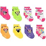 Mickey and Minnie Mouse Boys Girls 8 pack Socks (Baby/Toddler)