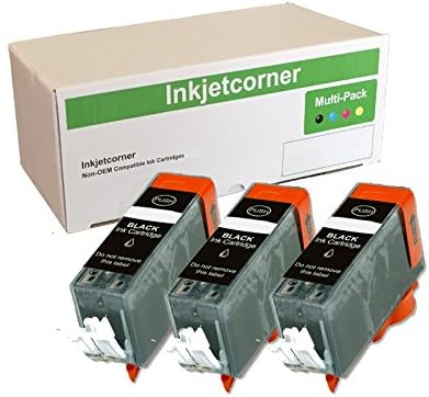Inkjetcorner Compatible Ink Cartridges Replacement for PGI-225BK PGI-225 for use with iX6520 MG5120 MG5220 MG5320 MX882 MX892 MG6120 MG6220 MG8120 MG8220 (Big Black, 3-Pack)