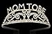 Elegant Rhinestone Mom to Be Tiara - Premium Quality Metal Baby Shower Tiara for the Mother to Be, Great Mother's Day Gift Idea for New Moms
