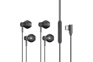 2 Packs Type-C Minimalist Professional Wired Earphones, Suitable formobile phones/MP3/laptops/tablets, and Most USB-C Jack De