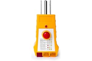 Vernijtrdy Outlet Tester for Grounding Products, Outlet Tester with GFCI, Electrical Receptacle Tester, Plug Tester,USplug