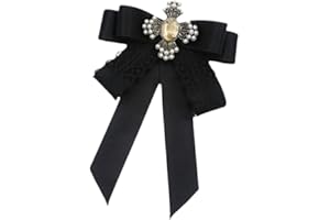 UGPLM Ribbon Bow Brooch Bowknot Shirt Tie Bowknot Bow Tie Women Necktie Necktie Pin for Shirts