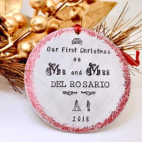 Download Amazon.com: Mr and Mrs Ornament 2019 Our 1st Christmas ...