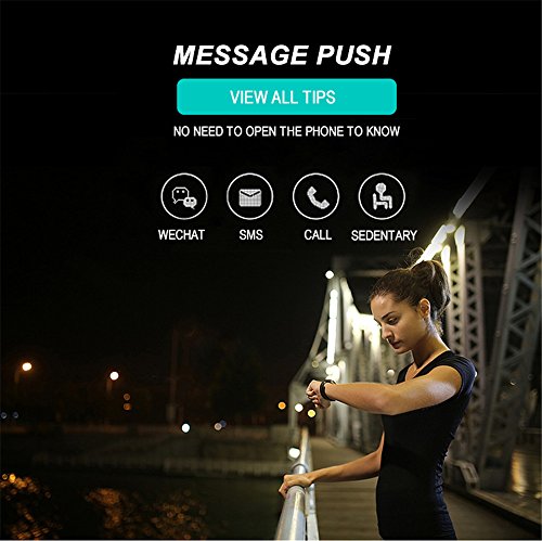 Smart Watch Fitness Tracker READ R6.PRO Heart Rate Monitor Blood Pressure Bracelet Pedometer Activity Tracker Sleep Monitoring Call SMS SNS Remind Watch for Android IOS Valentine's Day Gift(red)