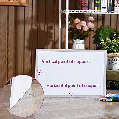 Aelfox 9x7 Inch Magnetic Dry Erase Board – Double-Sided Desktop Whiteboard With Stand, Aluminum Frame, Perfect For Home, Office, School
