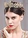 Aukmla Vintage Crown Baroque Gold Tiara Wedding Bridal Hair Accessories Headband for Women and Girls
