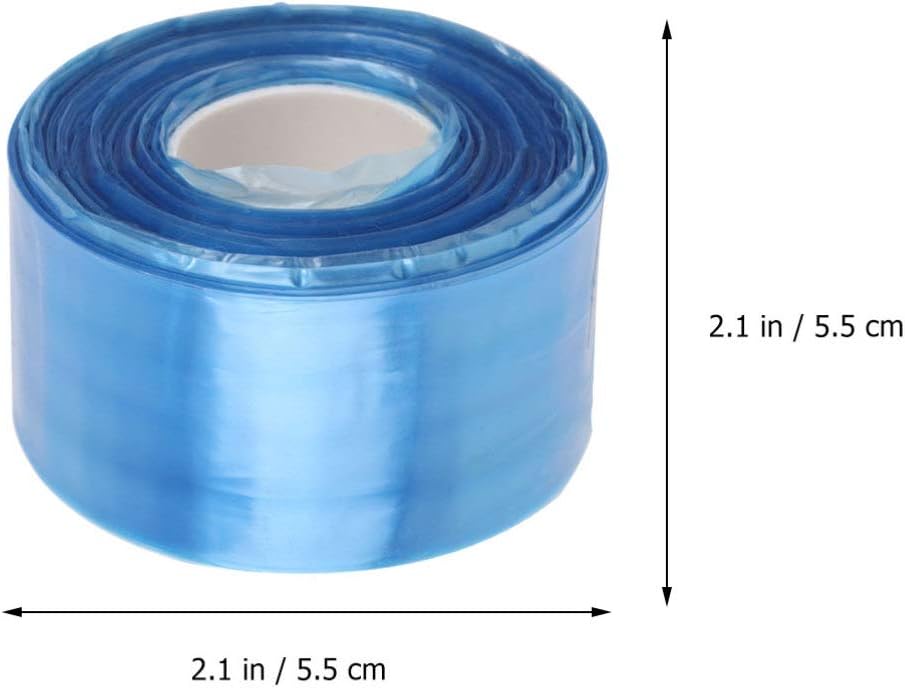 Healifty 200pcs Disposable Eyeglass Sleeves Glasses Leg Covers Waterproof Glasses Leg Protectors for Hair Dying Styling Coloring (Blue) - Image 3