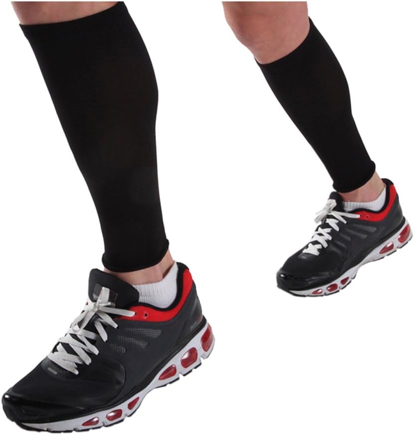 Calf Compression Sleeve - FIT Running for Men and Women's - True Graduated Compression - for Yoga, Crossfit, Running, Baseball, Walking, Cycling, Travel - Boosts Circulation - Guaranteed