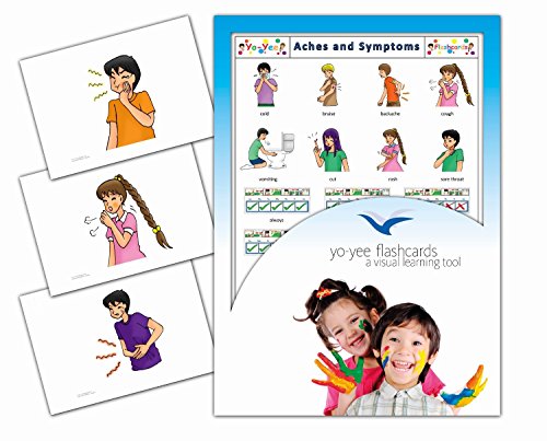 Aches and Symptoms Flash Cards for Language Development