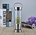 Sendida Portable Glass Water Bottle Flasks Double Walled Insulated Glass Thermoses Flasks, Thermal Carafes, with Stainless Steel Twist Off Lids, Tea Infuser and Handle for Sports