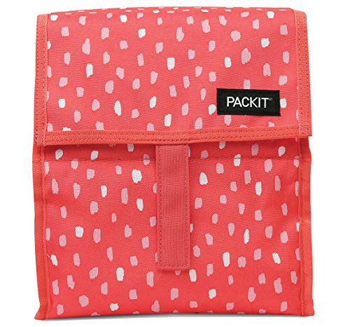 PackIt Freezable Lunch Bag with Zip Closure, Melon Spritz