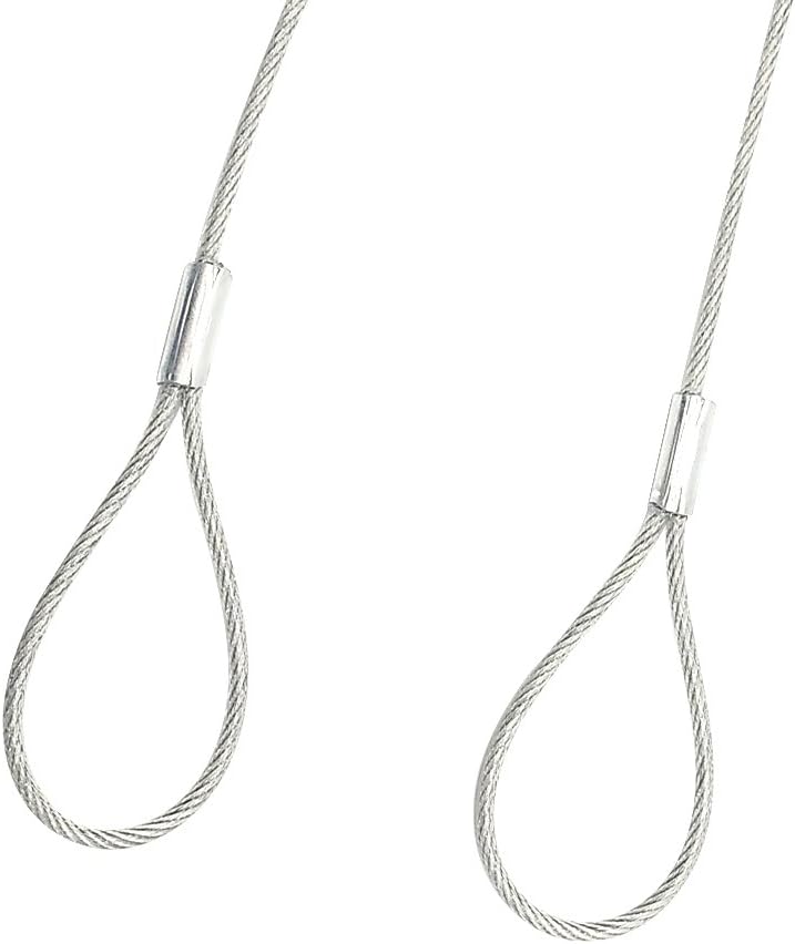 Safety Cable Lock 48’’ Long, Luggage Lock Safety Cable Lightweight Braided Stainless Steel by CPACC: Camera & Photo