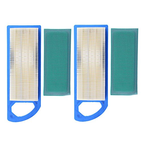 HUZTL 2Pack Air Filters & Pre Filter 697015 for Briggs & Stratton 697153 697014 697014 697634 698083 795115 797008 Stens 102-875 Oregon 30-122 Craftsman 33425 John Deere Gy20573 M149171 Lowes 59471