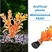 Aquarium Decorations 23 Pack Lifelike Plastic Decor Fish Tank Plants, Small to Large Artificial Fish Accessories Includes Rocks and Colorful Plants