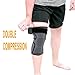 Knee Brace Compression Sleeve 1pcs 3D Nylon Knee Support Brace for Meniscus Tear, Arthritis, Pain Relief, Injury Recovery - Comfortable and Breathable Knee Sleeve for Running, Sports (Black, Large)
