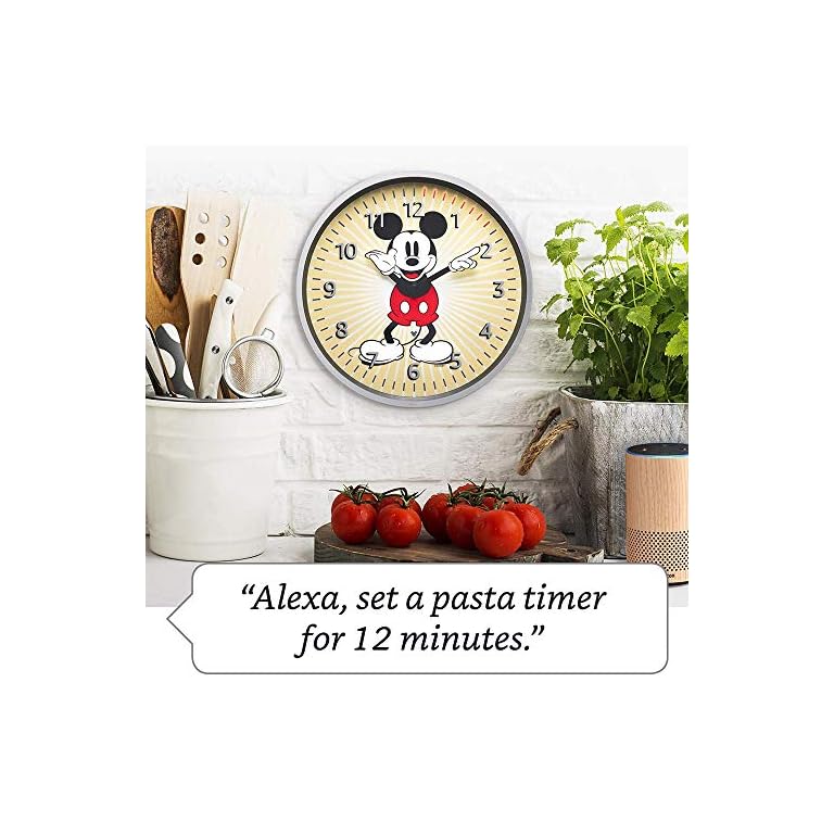 Echo Wall Clock Disney Mickey Mouse Edition see timers at a glance