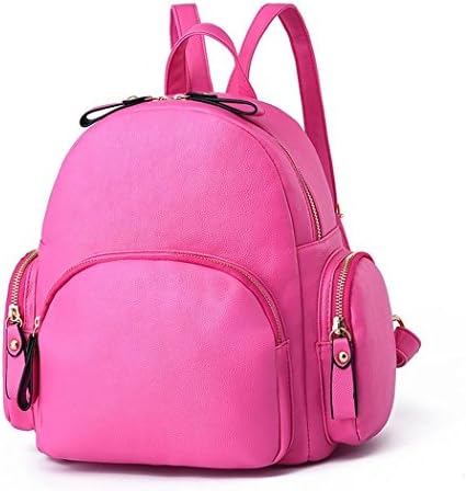 Flake Rain Woman's Personality Shape Cute Daypack Partysu Backpack (Pink)