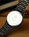 Wwoor Men's Watches Big Dial Auto Date Black Stainless Steel Strap Quartz Wrist Watch 8830 Black