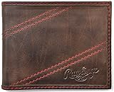 Rawlings Men's Two Strikes Bifold Wallet, Brown, OS