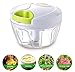 Manual Food Chopper Processor for Onion Garlic Lettuce Tomato, Hand Pulled Vegetable Cutter Mincer Slicer for Easy Preparation | Kitchen Use Mixer Blender Dicer Spices Nuts by Leafeezi