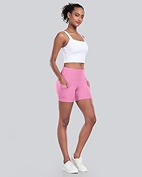 CHRLEISURE Womens Biker Yoga Shorts with