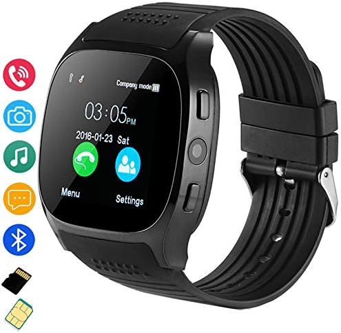 Fahionlive Bluetooth Smart Watch Touch Screen Wristwatch SIM TF Card Slot Fitness Tracker for Android Samsung LG Women Men