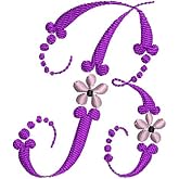 Threadart Machine Embroidery Designs - Floral Alphabet CD - USB Stick | USB Stick filled with machine embroidery designs in all popular formats including PES, VP3, DST, EXP, etc.
