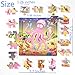 Meshion Wooden Jigsaw Puzzles With Storage Tray Ocean Set Kids Toys Preschool Learning Game For 3-5 Years Old Child,Boys,Girls,Pack Of 6(Mermaid,Octopus,Shark,Starfish,Dolphin,Lobster)