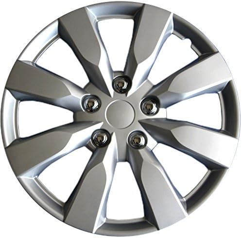 Kuan Tong 1042 Silver 16" ABS Plastic Aftermarket Wheel Cover