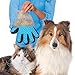[Professional Edition]2-in-1 Pet Grooming Glove,Puppy Dog Cat Hair Remover Gloves,Pet Bathing Brush, Massage Comb for Dog Cat Horse And Most Pets Deshedding Brush