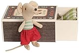 Maileg 16-3775-00 Little Brother Mouse with Box Toy
