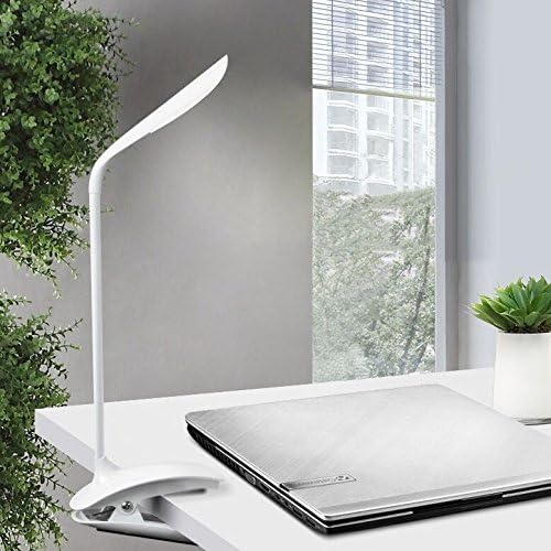 Touch Sensitive Portable Wireless USB Rechargeable Clip Desk Lamp Reading/ Study / Beadside Lamp