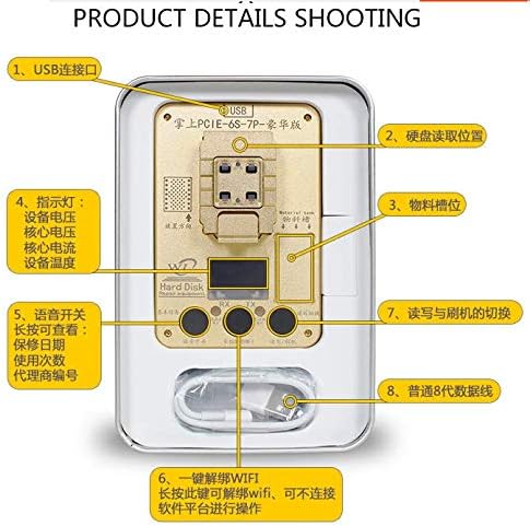 Amazon Com Wl Pcie Nand Flash Ic Programmer For Iphone 6s 6sp 7 7p 5se Ipad Pro Motherboard