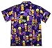 V.H.O. Men's Beerbottle-Shirt Short-Sleeve Casual-Button-Down Hawaii-Vacation, Beerbottle, Purple, 3XL